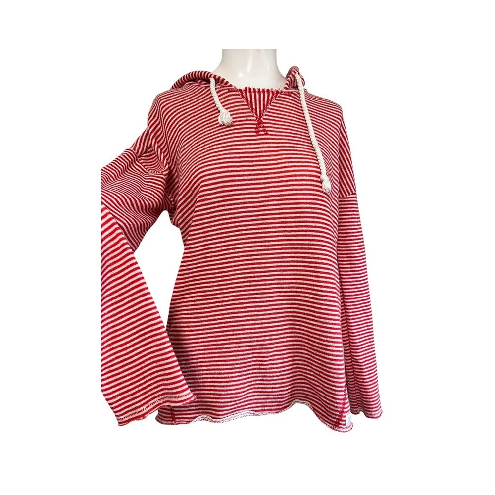 Billabong Striped Red Summer Sweater Size Medium Surf Nautical Fisherman Y2K